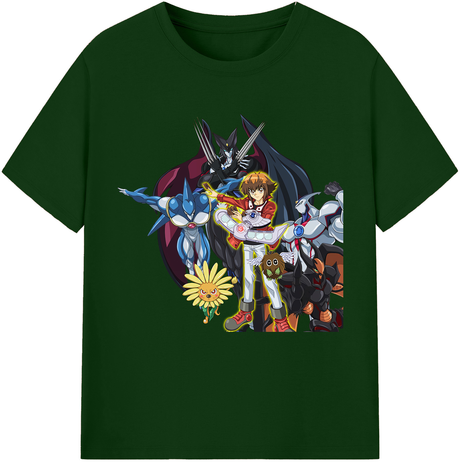 （画像用） 遊☆戯☆王 Yu-Gi-Oh! 綿100％半袖Tシャツ（フロントプリント）